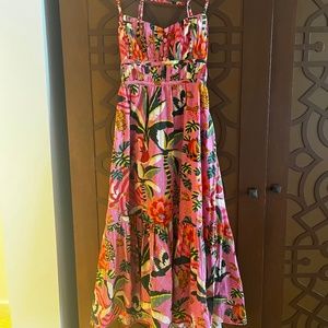 Farm Rio Leopard Forest Midi Dress